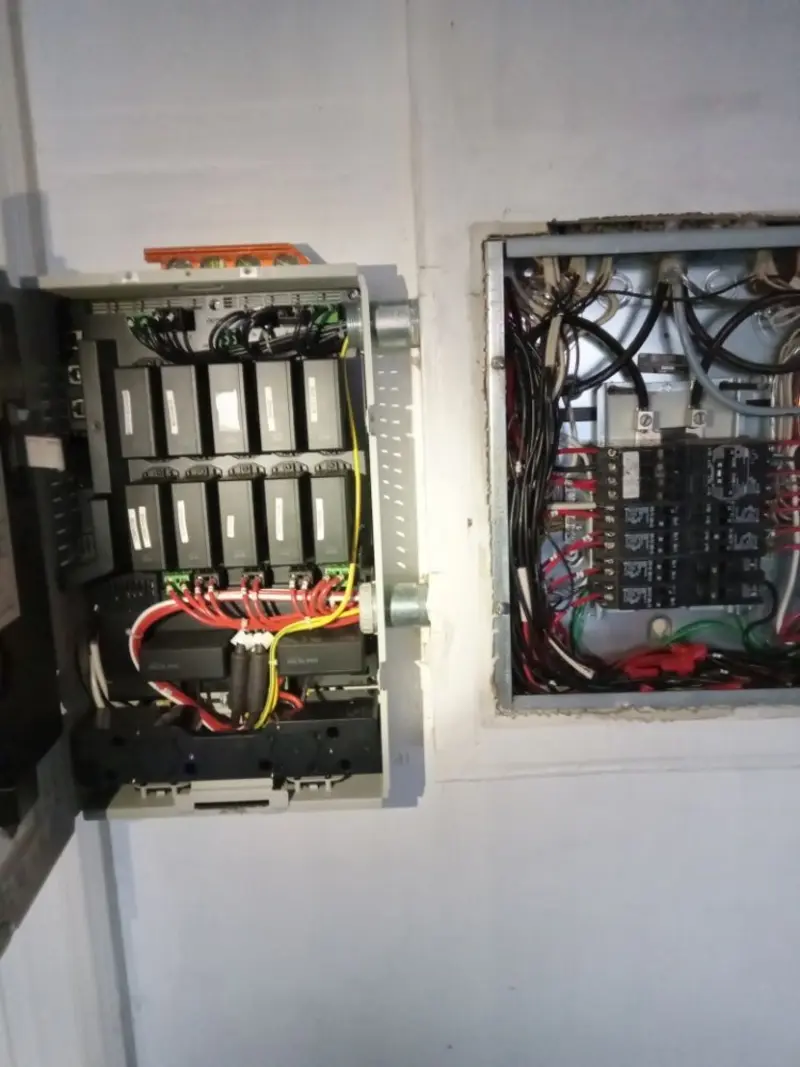 Electrical panel upgrade completed for Security Camera Wiring in Calistoga